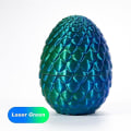 Miniatyrbilde 2 av 5: 3D-trykt drage i egg, fullt ledddrage krystalldrage med drageegg, hjemmekontorinnredning  --(WR)