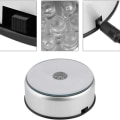 Miniatyrbilde 5 av 5: LED-skjermbase 7 farger skiftende lys elektrisk dreieskive for glassdekorasjon 3