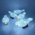 Miniatyrbild 6 av 6: Vattentät 5 LED Akryl Fågel Ljusslinga Solcellsfe