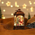 Miniatyrbild 5 av 5: Glitter Jul Lykta Jul Heminredning Brons