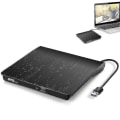 Miniatyrbillede 2 af 5: Eksternt Dvd-drev Til Bærbar, Bærbar Højhastigheds Usb-c Og Usb 3.0 Cd-brænder/dvd-læser Til Pc-skrivebord, Kompatibel Med Windows/mac Osx/linux