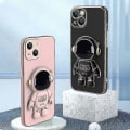 Miniatyrbillede 2 af 3: Astronaut foldbar stand cover til Iphone 13 Pro Max 11 12 Xr X Xs 7 8 Telefonbeskyttelse