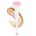 Miniatyrbillede 1 af 5: Foundationbørste til flydende makeup Dobbeltsidet foundationbørste og concealerbørste