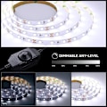 Miniatyrbillede 2 af 5: 5M LED 1200LM Cool White Dimbar, 12V 6000K 300LEDs 2835, Selvklæbende LED-strimmel