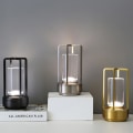Miniatyrbilde 5 av 5: Luksuriøs krystalllampe bærbar lanterne bordlampe LED trådløs berøring nattlys
