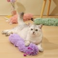 Miniatyrbild 5 av 5: Pcs Catnip Leksaker Katt Kick Ball Leksak Interaktiv Lila