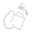 Miniatyrbild 5 av 8: Neonölsskyltar Gul Vit Batteridriven USB-driven IP45
