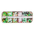 Miniatyrbild 1 av 5: Julglitter för nagelkonst, skimrande paljetter för festliga nageldesigner