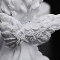 Miniatyrbilde 5 av 5: Hvit baby engel statue ornament hjem skrivebord dekorasjon harpiks