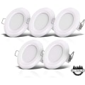 Miniatyrbillede 1 af 5: LED badeværelses spots, ultra-flade 25 mm, ?90 mm, hvid, nedhængt loftslampe, 5-7W LED panel