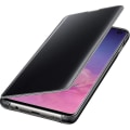 Pikkukuva 3 / 3: Samsung Galaxy S10:lle suojaava läpinäkyvä Clear View Folio -kotelo - Musta Fs
