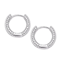 Miniatyrbillede 5 af 5:  Runde Øreringe Iced Out Micro Pave Cubic Zirconia Bling Bling Øreringe Hip Hop Mode Smykker Gave til Kvinder