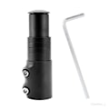 Miniatyrbilde 5 av 5: Sykkelstamforhøyer Sykkelgaffelstamforlengelse Aluminiumlegering Sykkelforhøyer Hodeadapter Passer for MTB, Sykkel, BMX svart 12cmx3.5cm