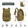 Miniatyrbilde 2 av 5: 40L Militær Ryggsekk Taktisk Tursekk Vanntett Trekking Ryggsekk Taktisk