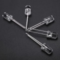 Miniatyrbilde 3 av 5: 100 stk 5mm varmhvit LED-diodelys DC 3V 20mA pærelamper elektroniske komponenter lysemitterende dioder --(WR)
