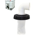 Miniatyrbillede 1 af 2: Vaskbar nylon IBC filter med låg IBC regnvandsbeholder 1000 liter 165 mm Nålefilt (DN150) 90 grader