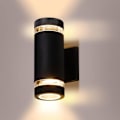 Pikkukuva 1 / 5: 12W moderni LED-ulkoseinävalaisin ?3000K soikea ylös ja alas kirkas seinävalaisin, IP65 vedenpitävä ulkovalaisin pihalle, ovelle, terassille, käytävään 1100LM