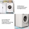 Miniatyrbillede 5 af 5: 4 stk. Anti-vibrationsunderlag Universal Vaskemaskine Anti-vibrationsunderlag Fødder Stabili