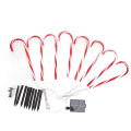 Miniatyrbilde 3 av 8: Julegodteri Stokk Lys 1 for 8 Solar Candy Cane Way