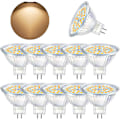 Miniatyrbillede 1 af 5: GU5.3 LED-pære, MR16 LED 12V 3W svarende til 30W varm hvid halogen 3000K, ikke-dæmpbar koncentreret LED-pære, pakke med 10