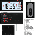 Miniatyrbild 3 av 4: Digital väckarklocka med LCD-display, datum och temperaturvisning