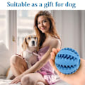 Miniatyrbild 6 av 8: 2 st hundboll med tandvårdsknoppar hund leksak gjord Mörkblå + Orange