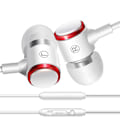 Miniatyrbild 1 av 4: Brusreducerande in-ear-hörlurar med rent ljud och kraftfull bas, hörlurar med högkänslig mikrofon och volymkontroll, hörlurar för iPhone