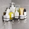 Miniatyrbillede 5 af 7: Hjørnehylde til opbevaring af toiletartikler