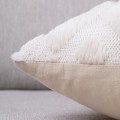 Miniatyrbillede 5 af 5: Sæt med 2 bløde plys dekorative puder 45 * 45cm firkantet luksuriøs stil pudebetræk