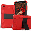 Miniatyrbilde 1 av 5: For Samsung Galaxy Tab A7 Lite 8.7-tommers Dual Color Silikon + Pc Tablet Etui Kickstand Støtsikkert Beskyttende Deksel