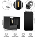 Miniatyrbillede 5 af 5: 4 stk. Udendørs LED væglampe 12W Indendørs væglamper 3000K Varm hvid Vandtæt design IP65 - Sort - Sort