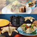 Miniatyrbilde 4 av 5: Auperto 4 stk bølgete bakeformer, uvanlige bakeformer, kakeform med non-stick belegg, 6 tommers karbonstål blomsterformet bakebrett