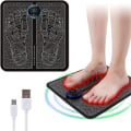Miniatyrbillede 1 af 8: Elektrisk Fodmassager, USB EMS Fodmassager Måtte Fodcirkulation Muskel