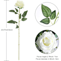 Miniatyrbilde 2 av 5: Kunstig rød rose brudebukett hjemmedekor silkeblomster
