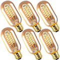 Miniatyrbilde 4 av 5: 10 stk 40w Edison Vintage Glødelampe Dimbar T45 Spiral Filament E26 E27 Amber--(WR)