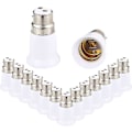 Miniatyrbilde 1 av 5: 15 stk B22-sokkeladapter til E27, grunnleggende lampeomformer, lampesokkeladapter for LED-lys