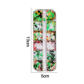 Miniatyrbillede 2 af 5: Jule neglekunst glitter, skinnende pailletter til jule negle designs