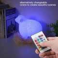 Miniatyrbilde 5 av 8: 3D-utskrift sau RGB 16 flere farger USB-lading nattlys