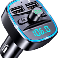 Pikkukuva 1 / 5: Bluetooth-auto, Bluetooth 5.0 FM-lähetin-radioadapteri, langaton MP3-musiikkisoitin