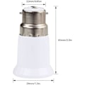 Miniatyrbild 2 av 5: 15 stycken B22-sockeladapter till E27, grundläggande lampkonverter, glödlampsadapter för LED-lampor