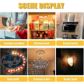 Miniatyrbilde 4 av 5: C7 LED-pære, 0,5 W lyspære, ravfarget dekorativ Edison nattlampe LED E14 kandelaberfilament sokkellampe ekstra varm hvit 2200k