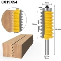 Miniatyrbilde 6 av 8: 8mm skaft hevet plate \"V\" sammenføyning bits limfres for tre