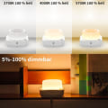 Miniatyrbild 5 av 5: LED-nattlampa för barn, nattlampa med rörelsesensor, dimbar, app-styrd, dimbar RGB Smart Atmosphere LED-nattlampa