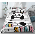 Miniatyrbilde 1 av 2: Xm-14# 3D Panda Animal Cute Kit Dynetrekk Tredelt Sett Firedelt Sett