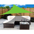 Miniatyrbillede 5 af 5: Vandtæt solbeskyttelsesmarkise 3x3x3m - Perfekt til terrasse, altan og have - Modstandsdygtig over for UV-stråler - Grøn farve