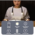 Pikkukuva 3 / 3: Led-kaulavalaisin, Hands-free-kirjavalo yölukemiseen, Usb-lataus (musta)