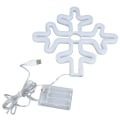 Miniatyrbilde 1 av 8: 70 tommers neonreklame romantisk jule-snøfnugg batteri USB