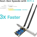 Miniatyrbillede 3 af 7: WiFi 6-kort Bluetooth 5.1 AX 3000 Mbit/s AX200 Dualband