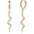 Miniatyrbilde 1 av 4: Kvinner Gull Øredobber Clam Shell Hul Stjerne Kors Lynlås Pigg Dangle Dråpe 14k Gullfylt Tiny Boho Strand Enkelt Delikat Håndlaget Hypoallerge