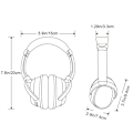 Miniatyrbillede 7 af 8: Aktive støjreducerende hovedtelefoner, over-ear Bluetooth